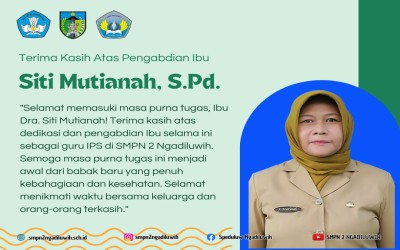 Purna Tugas: Ibu Siti Mutianah, S.Pd.
